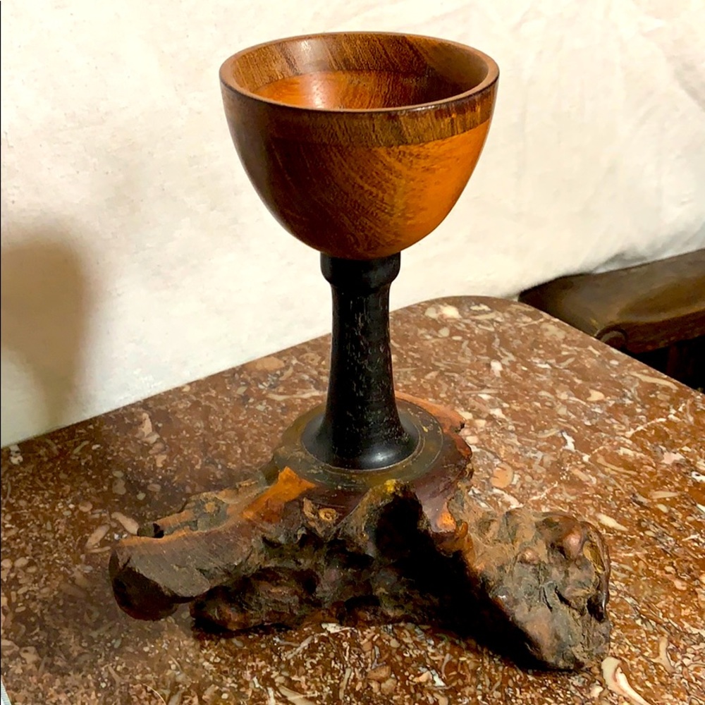 Hand made wooden accent